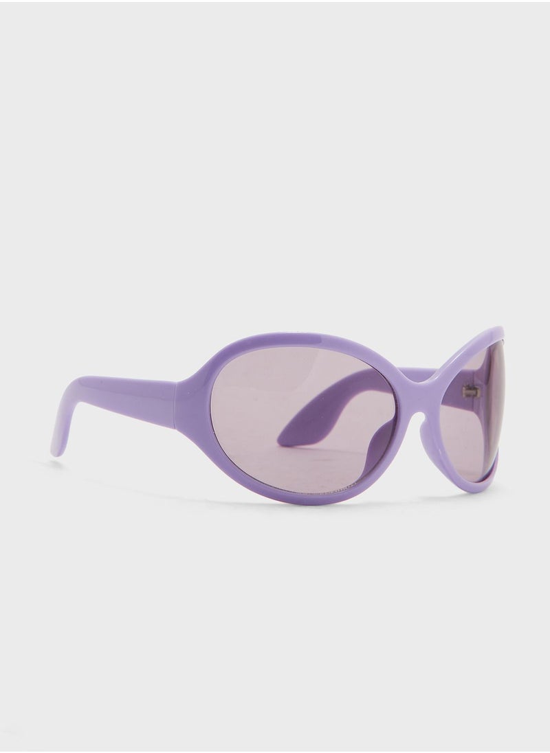 Ginger - Oversized Wrap Around Sunglasses - Image 1