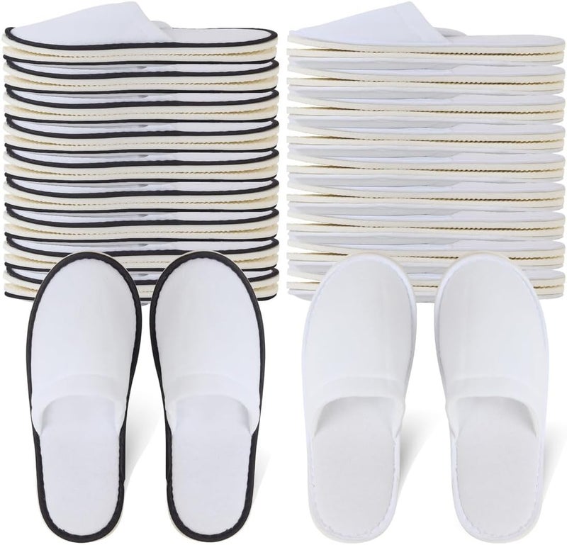 Yeios 1020 Pairs Disposable Slippers for Guests Hotel Slippers Bulk Spa Slippers Closed Toe House Slippers Guest Slippers Bulk for Adult for Men and Women