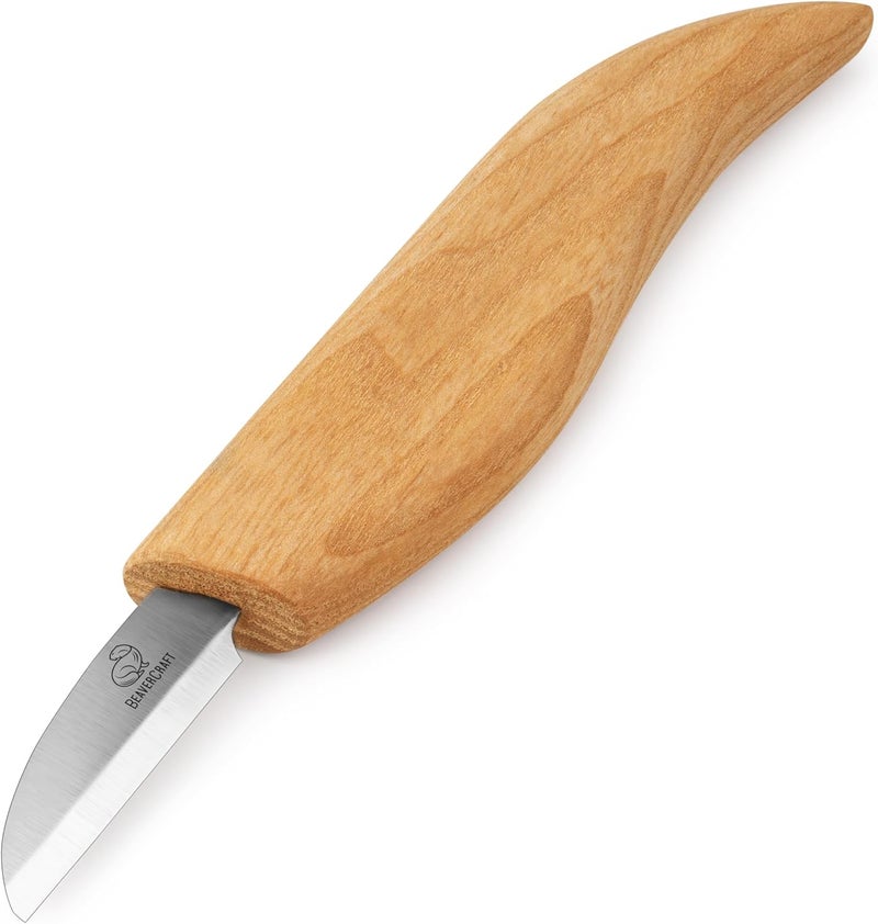BeaverCraft Whittling Knife C2 16.5 cm - Wood Chip Carving Knife for General Purpose - Detail Whittling Knives Carbon Steel - Wood Carving Tools for Beginners - Image 1