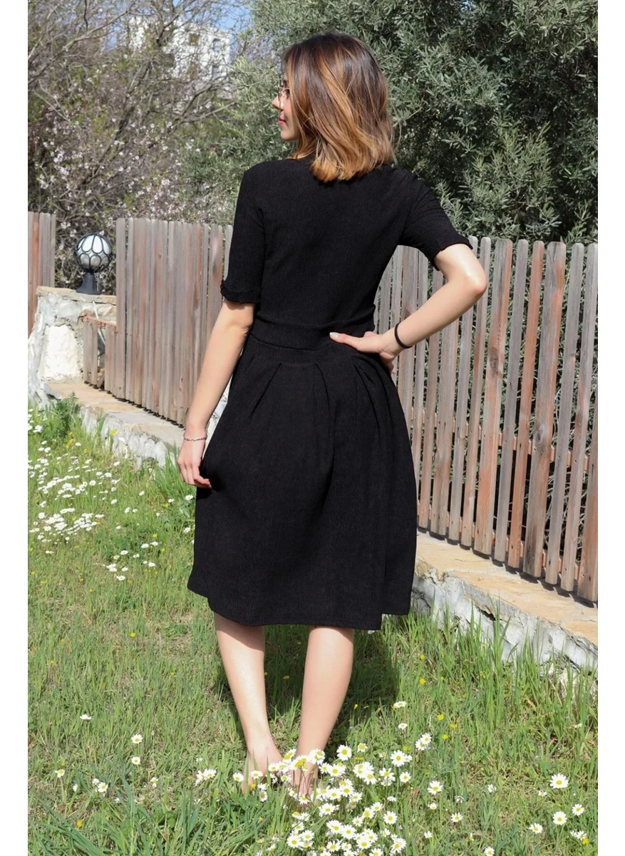 باربورا Linen Casual Summer Office Women's Dress DIS208A2
