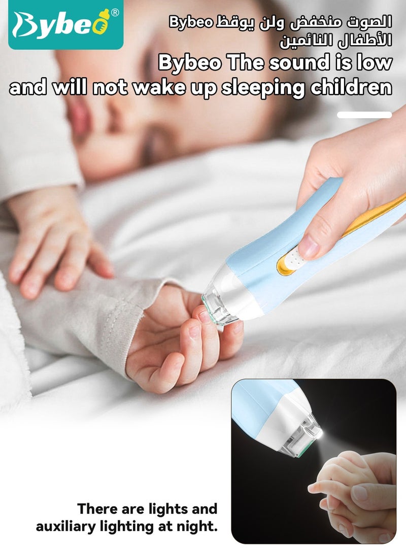 Bybeo Baby Nail Clippers, Electric Trimmer, Infant Nails File Kit with LED Lighting, and 6 Different Sized Sanding Pads, Suitable for Newborn Toddler Children or Adults Toes Fingernails Care - Image 5