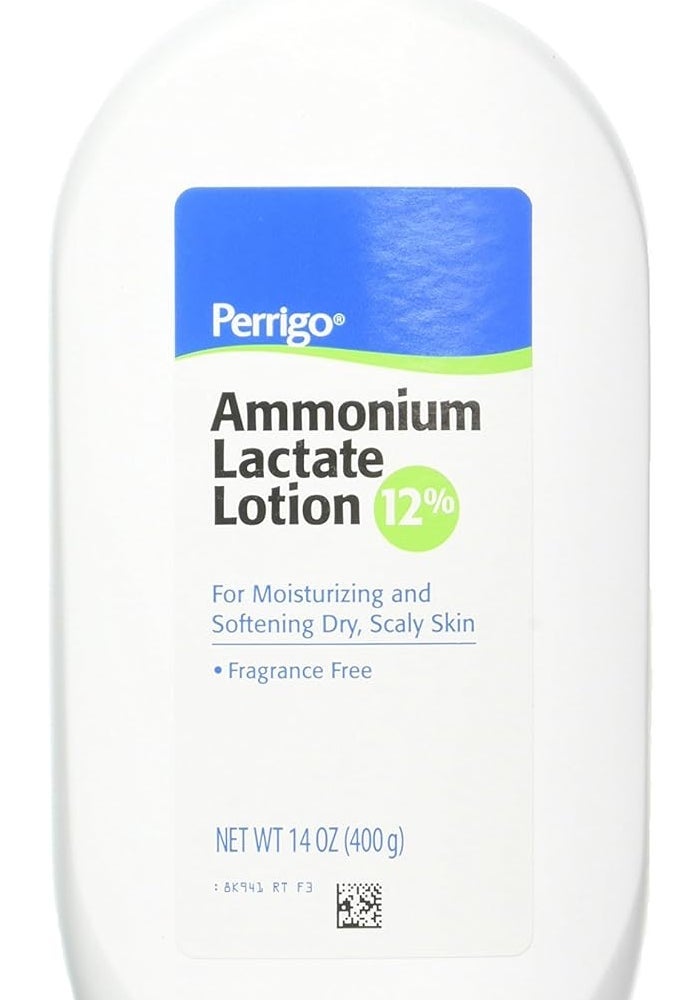 Perrigo Ammonium Lactate Lotion 12% - 14 oz (400g) for Moisturizing and Softening Dry, Scaly Skin - Image 1