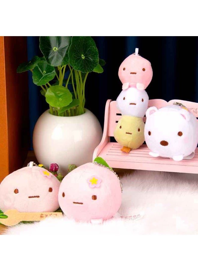 1 Pcs Cartoon Kawaii Bun Doll Plush Toys Keychain Ins Cute String Pendant Backpack Girl Birthday Gifts-Color:D - Image 4