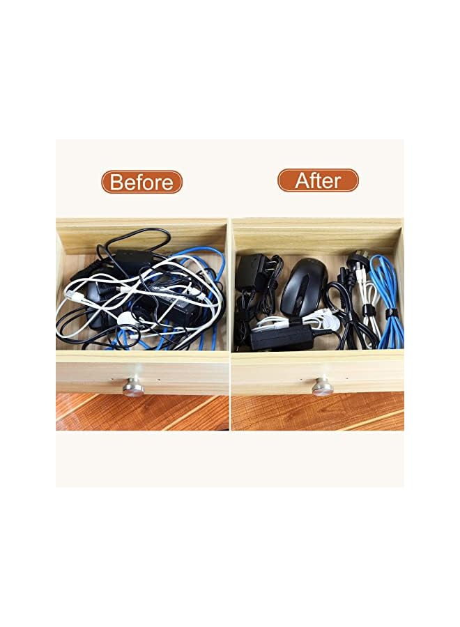 promass 120PCS Cable Ties Reusable Cable Straps, 6-inch Multi-Purpose Tie Wraps Fastening Cord Straps for Home Office Data Centers Electronics PC TV (A) - Image 4