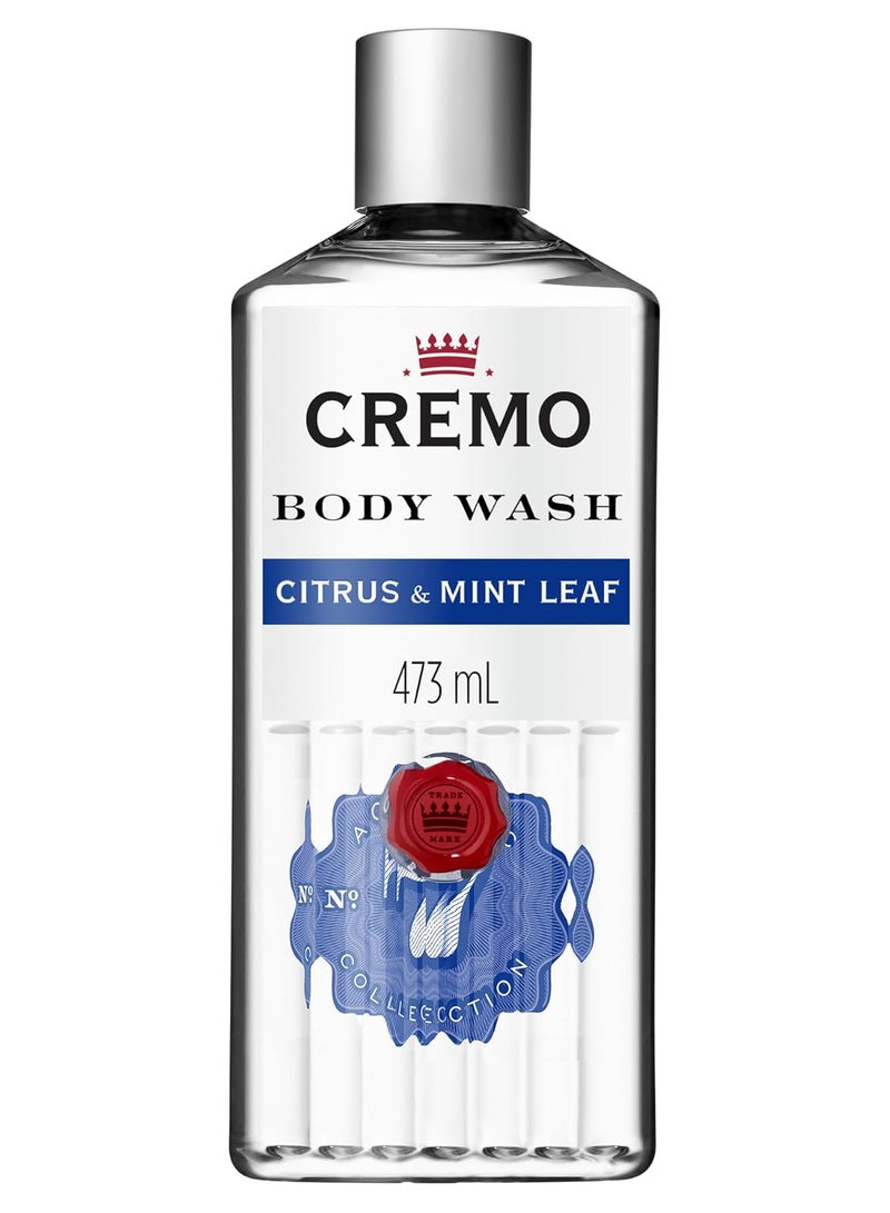 cremo Cooling Citrus and Mint Leaf Body Wash 16 Fl Oz / 473 ml - Image 1