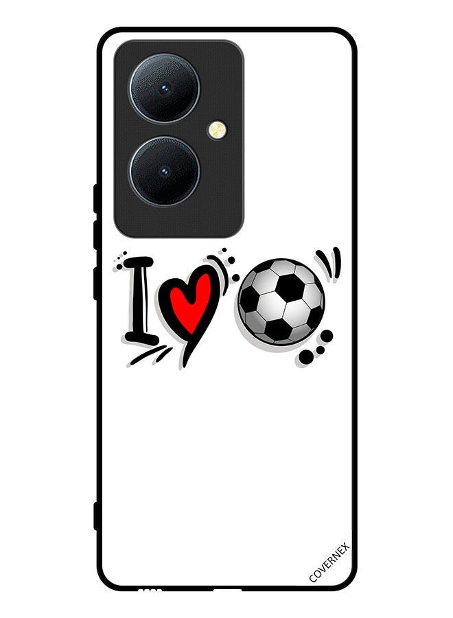 Covernex Protective Case Cover For Vivo Y78 Plus 5G I Love Football - Image 1