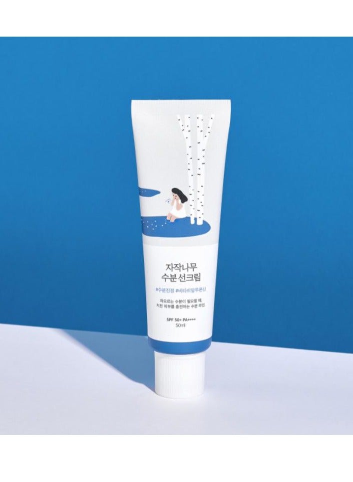 ROUND LAB Birch Juice Moisturizing Sun Cream 50ml - Image 1