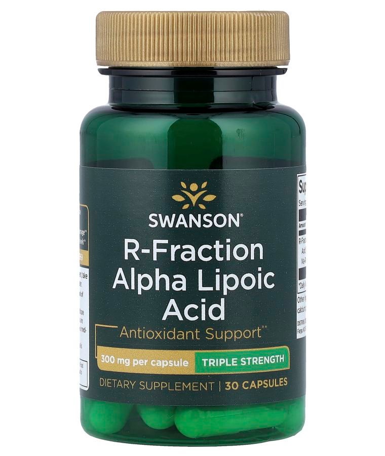 حمض ألفا ليبويك R-Fraction بقوة ثلاثية 300 ملغ 30 كبسولة