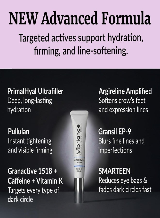 Vibriance Eye Renewal Serum for Mature Skin - Dark Circles, Puffiness & Fine Lines Treatment - 6 Advanced Ingredients with Caffeine & Hyaluronic Acid - Image 5