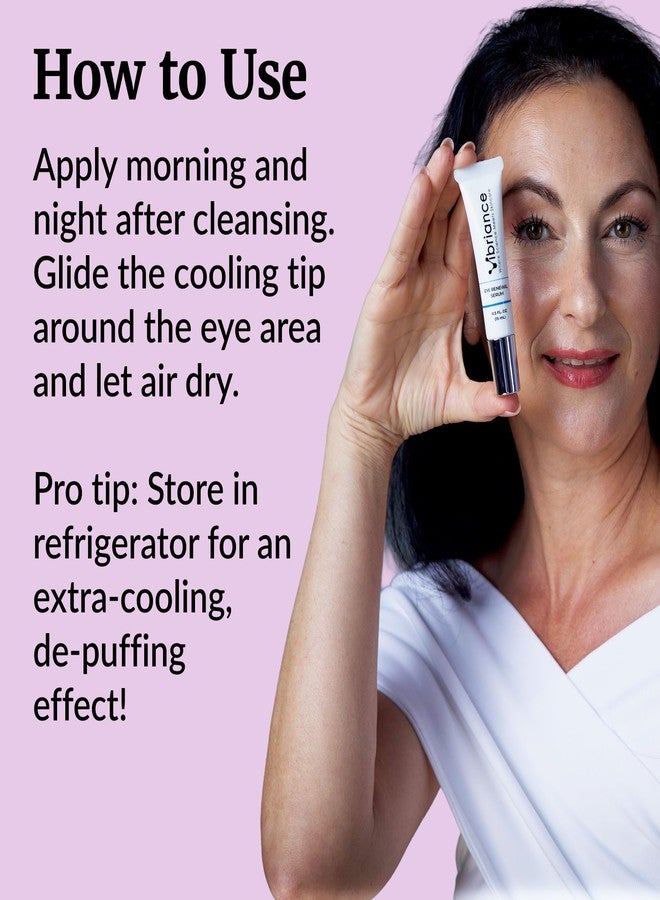 Vibriance Eye Renewal Serum for Mature Skin - Dark Circles, Puffiness & Fine Lines Treatment - 6 Advanced Ingredients with Caffeine & Hyaluronic Acid - Image 3