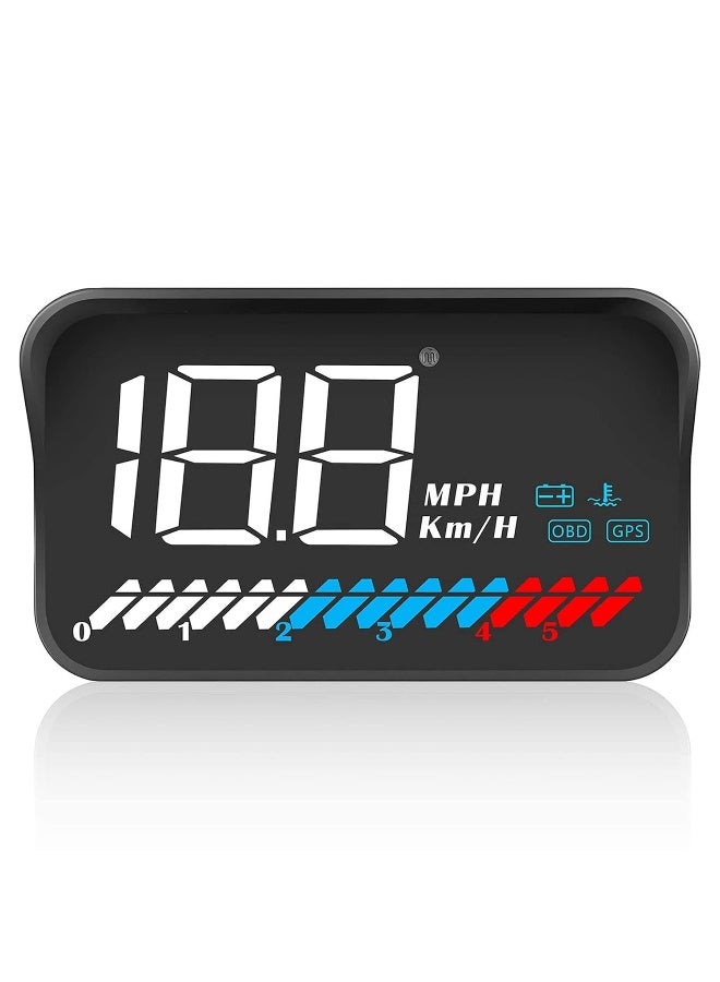 ACECAR Car Universal Dual System Hud Head Up Display Obd Ii/Gps Interface - Image 1