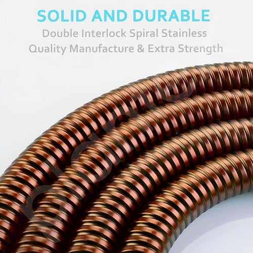 Plantex Hose Pipe For Toilet/304 Grade Stainless Steel Health Faucet Pipe/Hand Shower Pipe/Shower Hose Pipe - Pack Of 1 (Rose Gold), 100X2 Cm - Image 4
