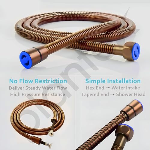 Plantex Hose Pipe For Toilet/304 Grade Stainless Steel Health Faucet Pipe/Hand Shower Pipe/Shower Hose Pipe - Pack Of 1 (Rose Gold), 100X2 Cm - Image 3