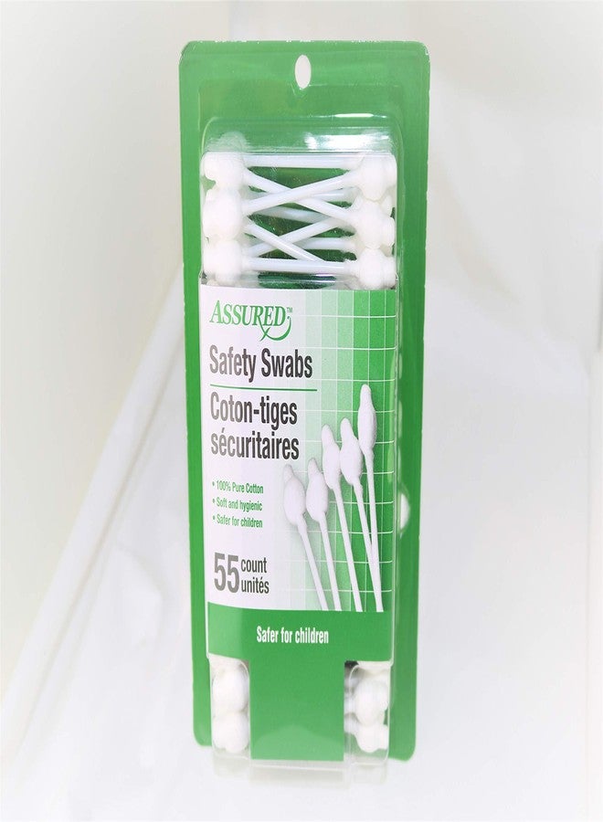 Greenbrier Baby Cotton Safety Swabs 110ct, 100% Cotton for Adults/Kids/Babies, (Pack of 2) - Image 1