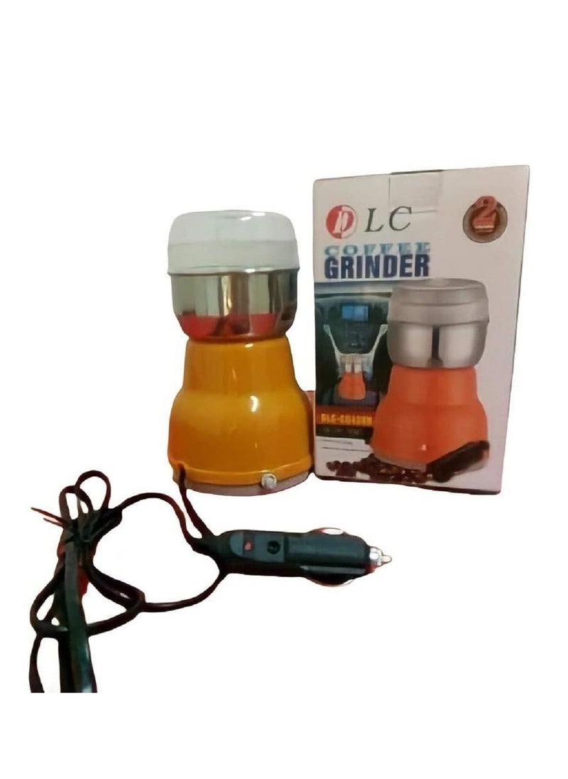 Generic DLC Mini Portable Coffee Grinder: The perfect solution for coffee lovers, it works easily and efficiently via your car cigarette lighter so you can enjoy coffee everywhere.  - Image 1