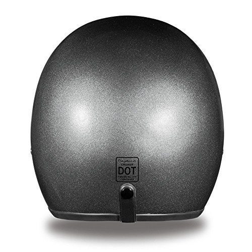 Daytona Helmets Retro 3/4 Open Face Motorcycle Helmet - Vintage Style, DOT Approved, Lightweight, Adjustable Fit, Removable Visor - Bike, Moped, Chopper - Image 4