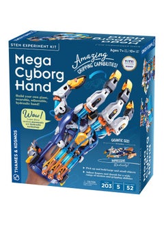 Thames & Kosmos Mega Cyborg Hand Stem Experiment Kit | Build Your Own Giant Hydraulic Amazing Gripping Capabilities Adjustable For Different Sizes Learn Pneumatic Systems  - Image 1
