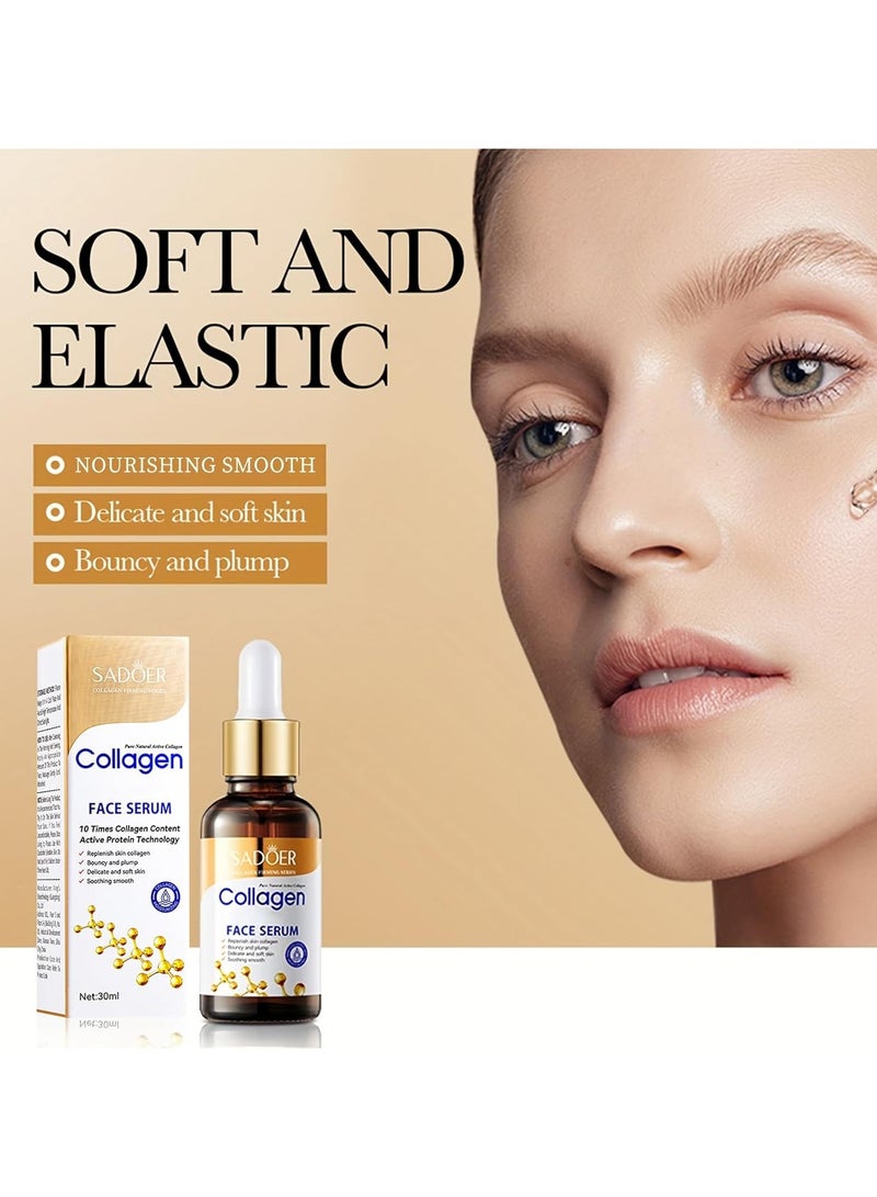 SADOER SADOER Complete Anti-Wrinkle Collagen Skin Care Set - Body Lotion, Eye Cream, Face Cream, Foundation, Hand Cream, Cleanser, Toner, Moisturizer, Gel - Image 2