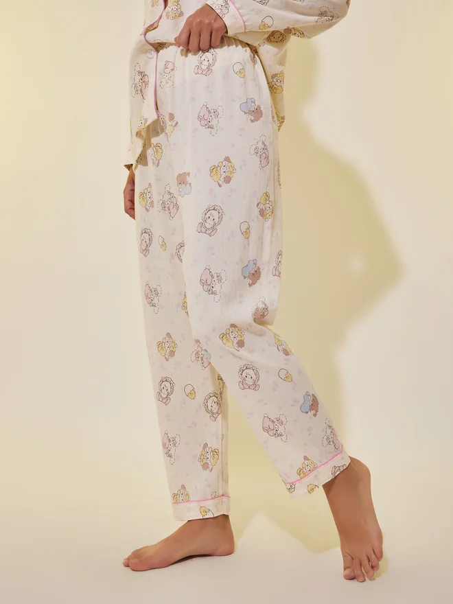 Take Two Take Two Bear Print Long Sleeve Shirt and Pyjama Set
