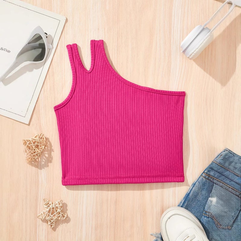 Ins Girls Fashion Girls Sports Vest Children'S Leisure Tide Fan Sports Summer Clothes Suitable For 1-8 Years Old - Image 1