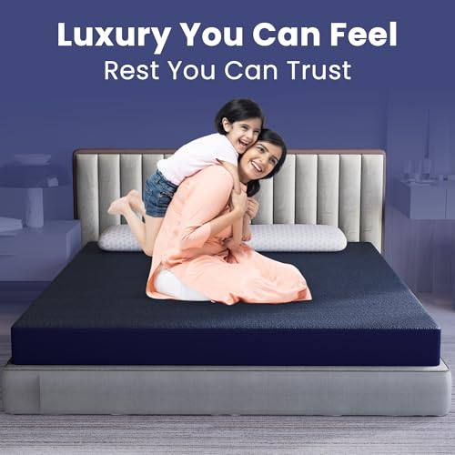 CareFoam 100% Waterproof Premium Cotton Mattress Protector | Breathable and Hypoallergenic Ultra Soft Fitted Bed Protector | Queen Size (Long) 75 x 60 Inch, Fits 10 Inch Blue | Longer Queen beds - Image 3