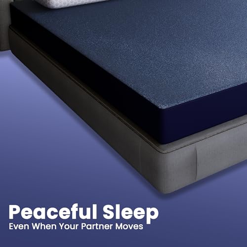 CareFoam 100% Waterproof Premium Cotton Mattress Protector | Breathable and Hypoallergenic Ultra Soft Fitted Bed Protector | Queen Size (Long) 75 x 60 Inch, Fits 10 Inch Blue | Longer Queen beds - Image 5