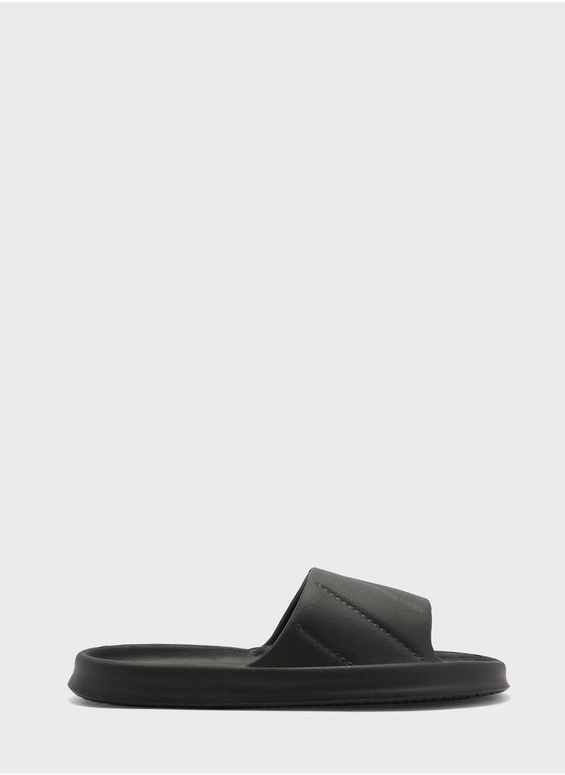 Ginger - Diagonal Stitch Slides - Image 1