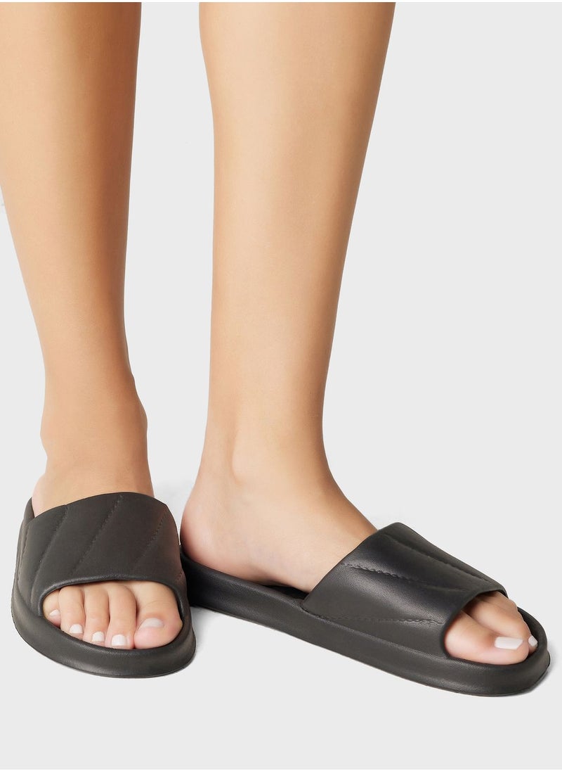 Ginger - Diagonal Stitch Slides - Image 1