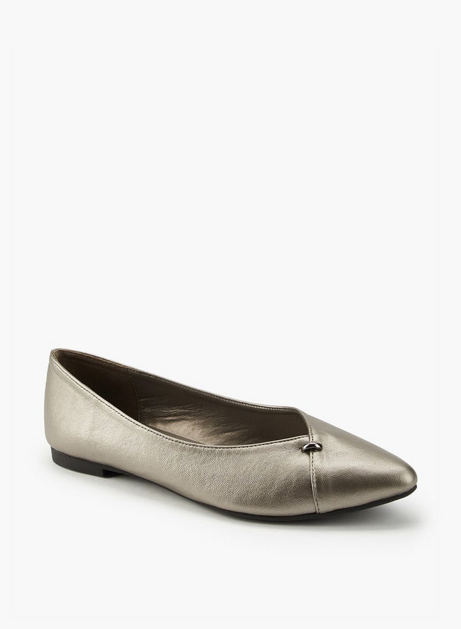 Flora Bella By Shoexpress Solid Slip-On Ballerina Shoes - Image 3
