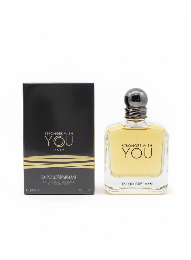 armani Emporio Armani Stronger With You Only Eau De Toilette 100ml – Intense Luxury Fragrance Gift Set - Image 2