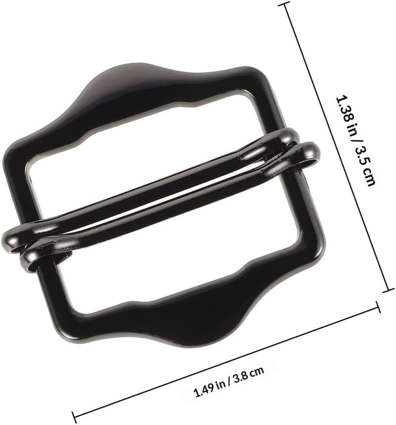 10pcs Smooth Double-needle Hexagon Buckles 3cm Inner Diameter Gunmetal Color for Back Waist Strap Vest Backpack Replacement Sewing Mini Buckles - Image 2