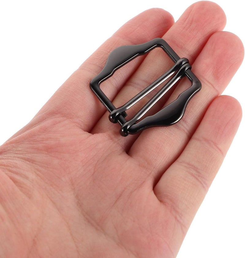 10pcs Smooth Double-needle Hexagon Buckles 3cm Inner Diameter Gunmetal Color for Back Waist Strap Vest Backpack Replacement Sewing Mini Buckles - Image 4