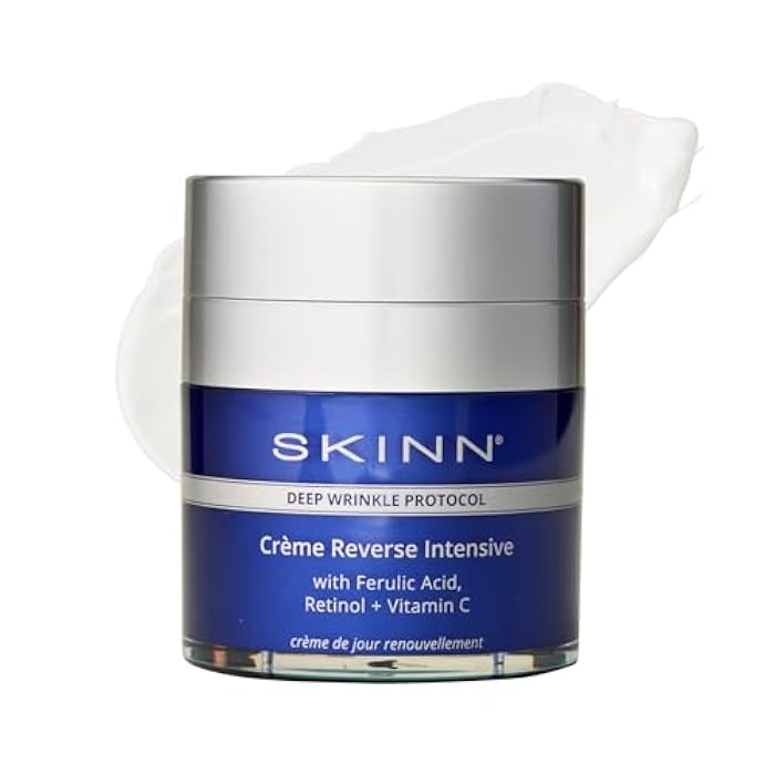 SKINN Crème Reverse with Ferulic Acid, Retinol and Vitamin C-Crème Reverse Intensive-Anti-Aging Cream with Hyaluronic Acid to Plump Skin Vitamin C Help to Improving Tone, Firmness of Skin - Image 1