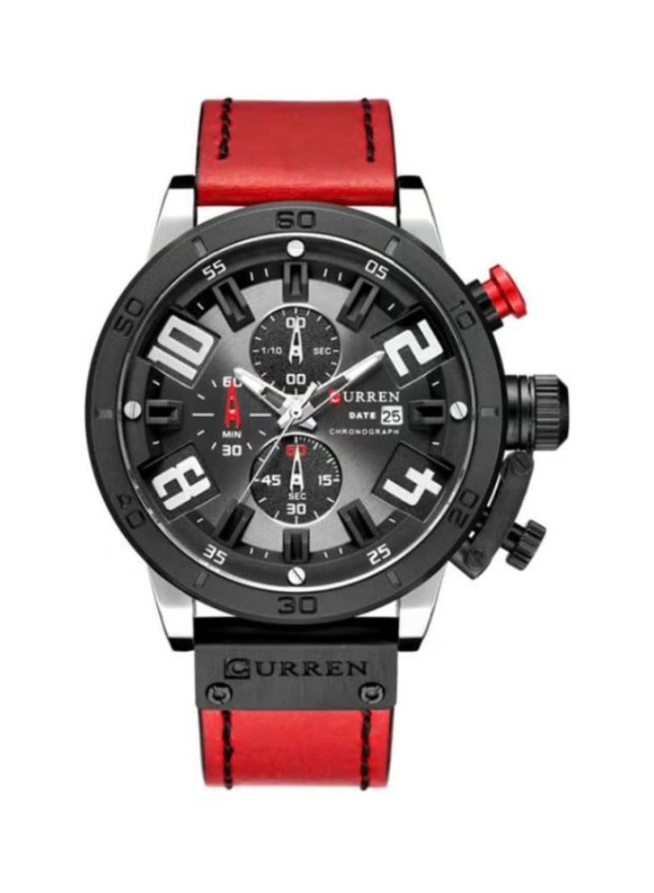 CURREN men Water Resistant Chronograph Watch WT-CU-8312-R