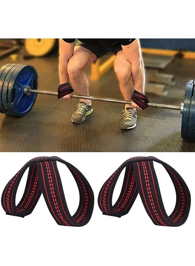 BELANO Figure 8 Lifting Straps for Weightlifting, Non-Slip Heavy Duty Gym Wrist Wraps with Cuffs, Grip Support for Deadlifts & Power Training - Image 3