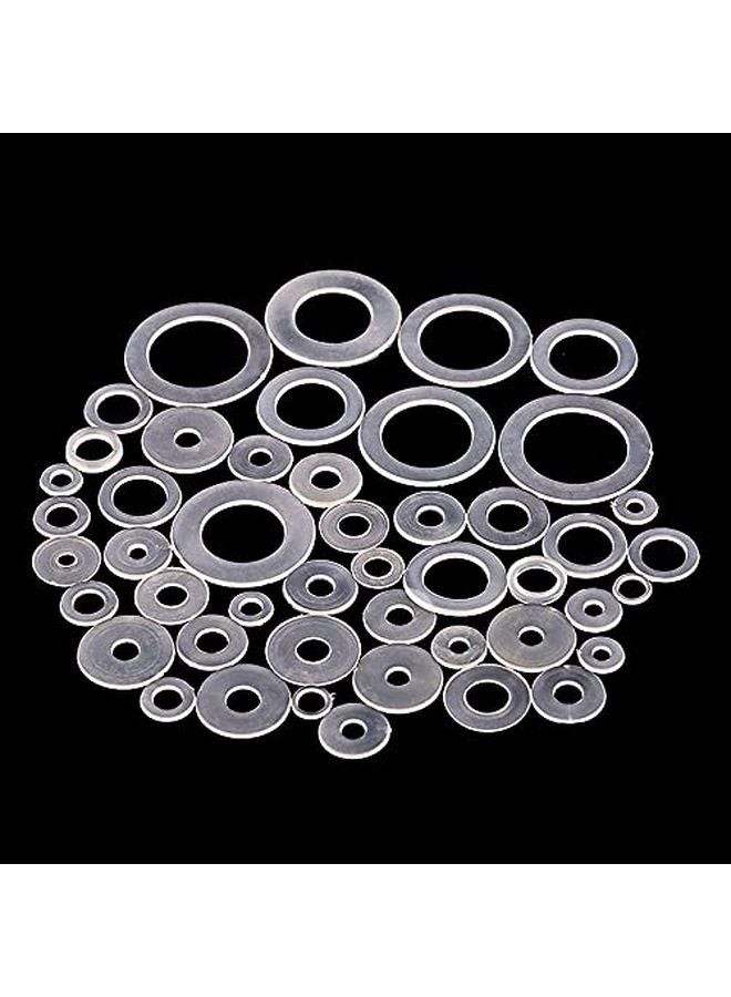 M8x13x0 8mm White Nylon Flat Washer Spacer Seal Gasket Ring 50 Pieces - Image 4