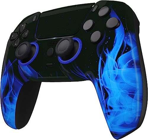 Custom Controllerzz Wireless Controller Compatible with PS5 - Multiple Designs Available (PS5 Blue Flame) - Image 3