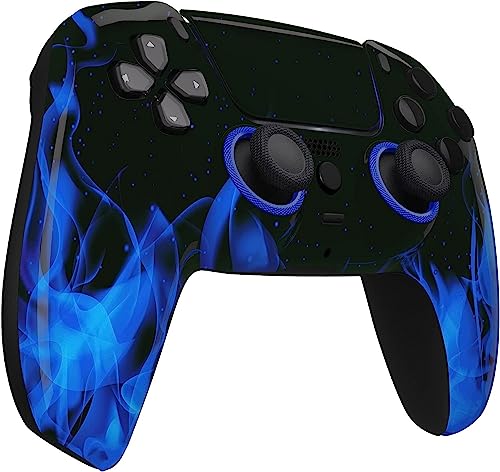 Custom Controllerzz Wireless Controller Compatible with PS5 - Multiple Designs Available (PS5 Blue Flame) - Image 2