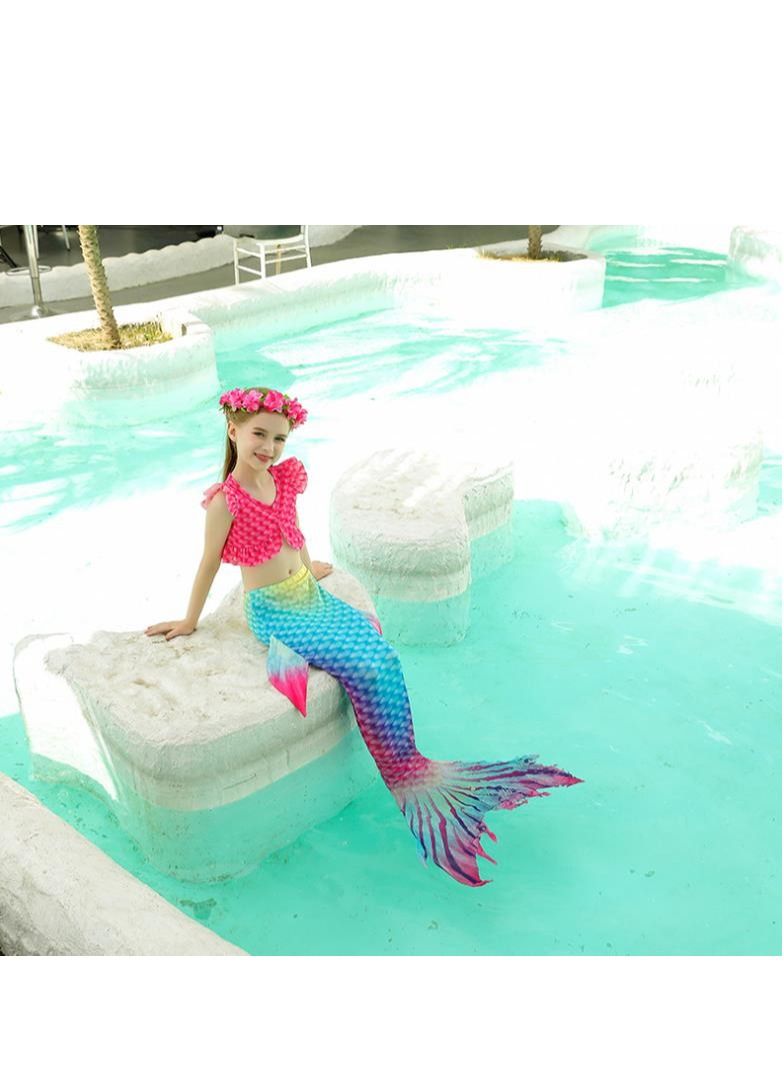 Y&D 3-Piece Mermaid Bathing Swimsuit Set 110cm-150cm - Image 5