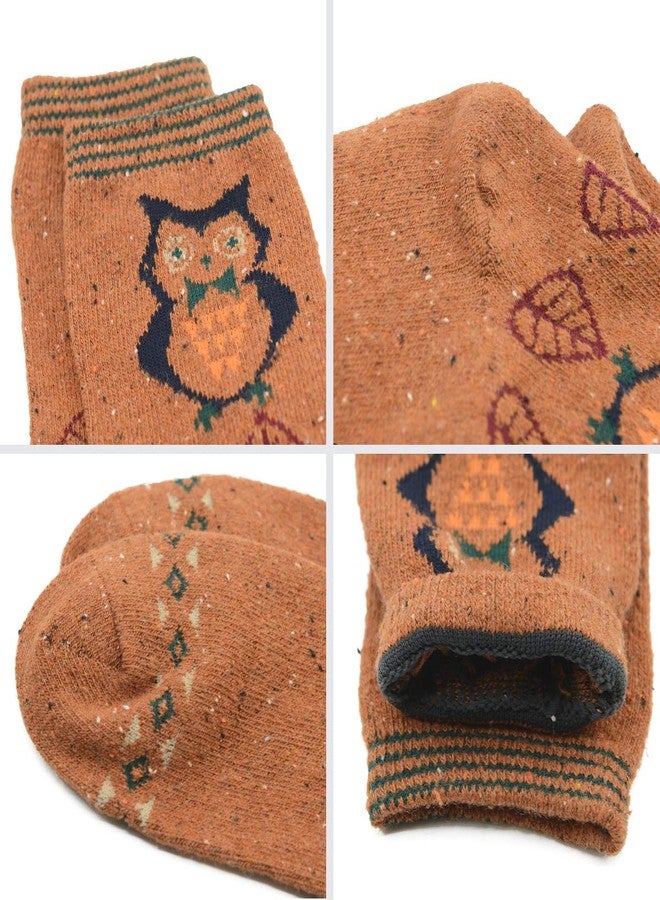 Zando Women's Wool Socks - Thick, Warm Merino Wool Crew Socks for Winter, Hiking, Duck Boots - Mid Calf, One Size - Image 2