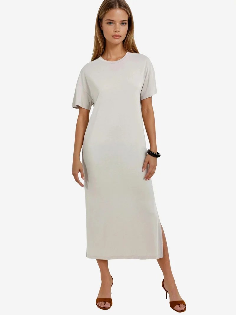 بوسيم BUSEM Loose Fit Midi Dress with Slit