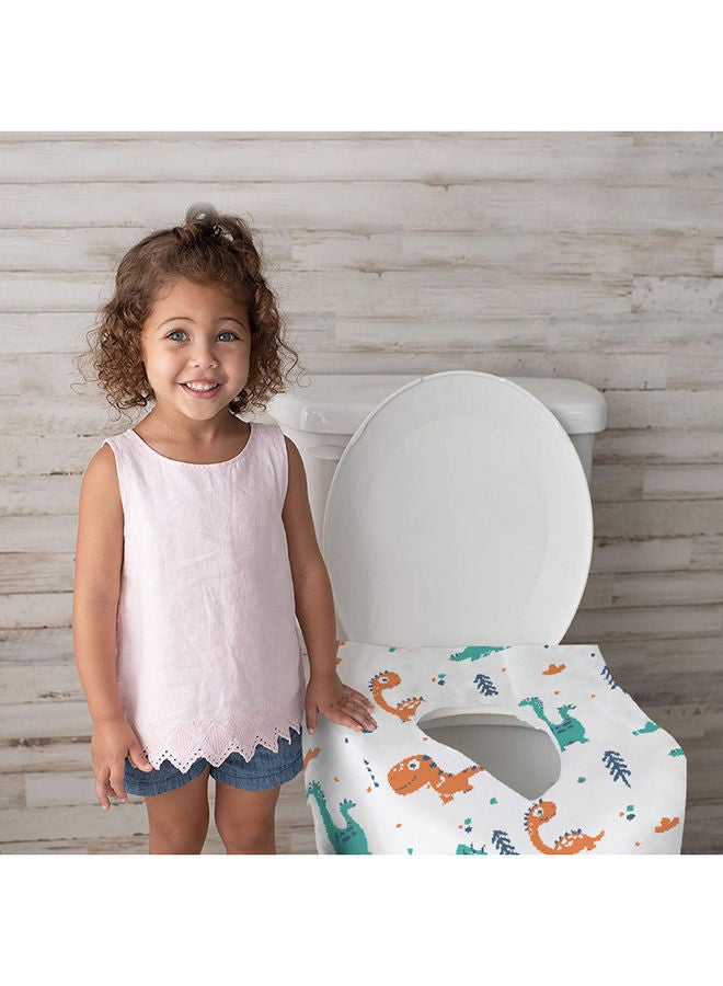 Moon Waterproof Travel Disposable Toilet Seat Cover From 6M And Above To 12 Yrs 66 X 63 Cm Pack Of 20Pcs – Dino Print - Image 4