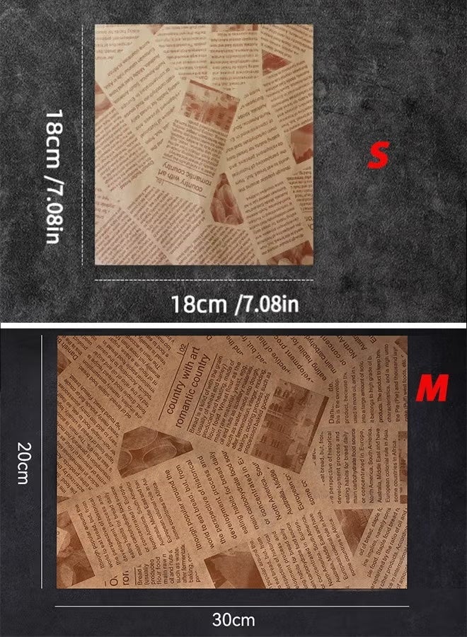 سيستار بطانات صينية خبز مقاومة للماء والزيت من الدرجة الغذائية - 100 ورقة 20 × 30 سم للخبز في المطاعم التجارية - Image 2