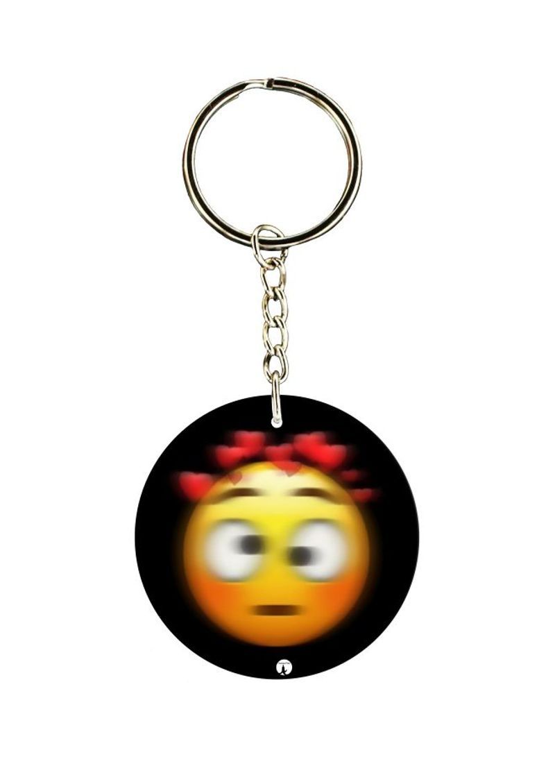 Emoticon Printed Keychain