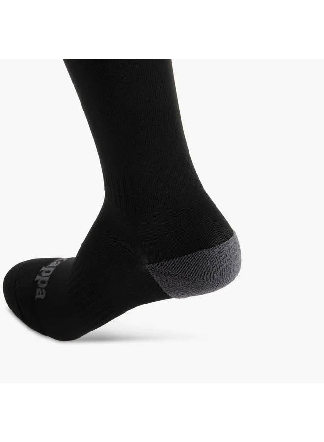 Kappa Men Logo Print Non Terry Socks - Set of 2