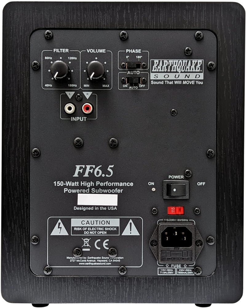 Earthquake Sound FF6.5 6.5-Inch Front Firing Subwoofer black - Image 4