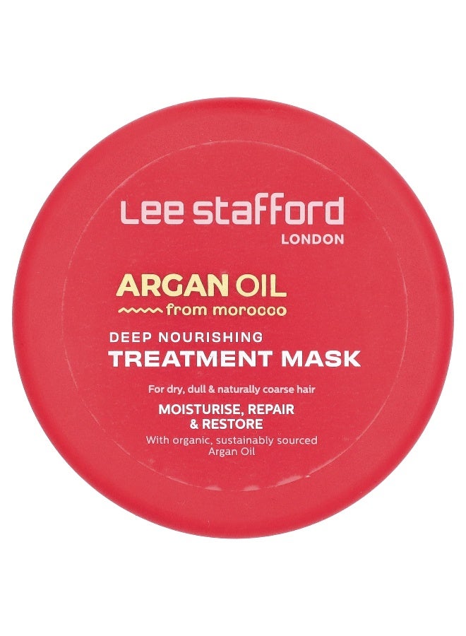 Lee Stafford لي ستافورد، زيت الأركان من المغرب، قناع علاج مغذي عميق، 6.7 أونصة سائلة (200 مل) - Image 1