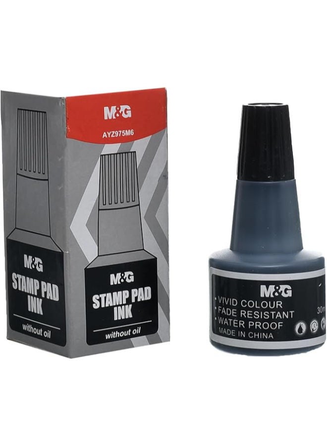 M&G Stamping Pad Ink Refill Ink for Clear, Long-Lasting Office Stamp Impressions - Image 3