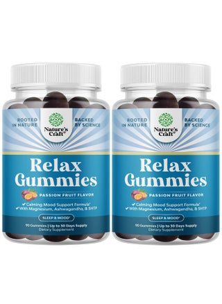 Calming Gummies for Adults with Ashwagandha and Magnesium - Relaxing Stress Gummies with L Theanine 5HTP and Lemon Balm Extract - Adaptogenic Gummies with Chamomile Extract and Vitamin B6 - 180 Count - pzsku/Z5B9B244E5F9E7CCA626AZ/45/_/1735907972/40c04cc2-04e5-4671-b9d3-b8546ac5ee6a