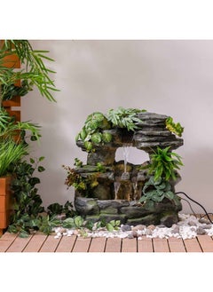 DANUBE HOME Daphne Fountain Made of Polyresin Natural Flowing Water Meditation Modern Design Zen Water Falls Decor For Home Office | Decorative Outdoor Fountain Floor Standing Design Outdoor Decor For Garden Patio Backyard  - Image 3